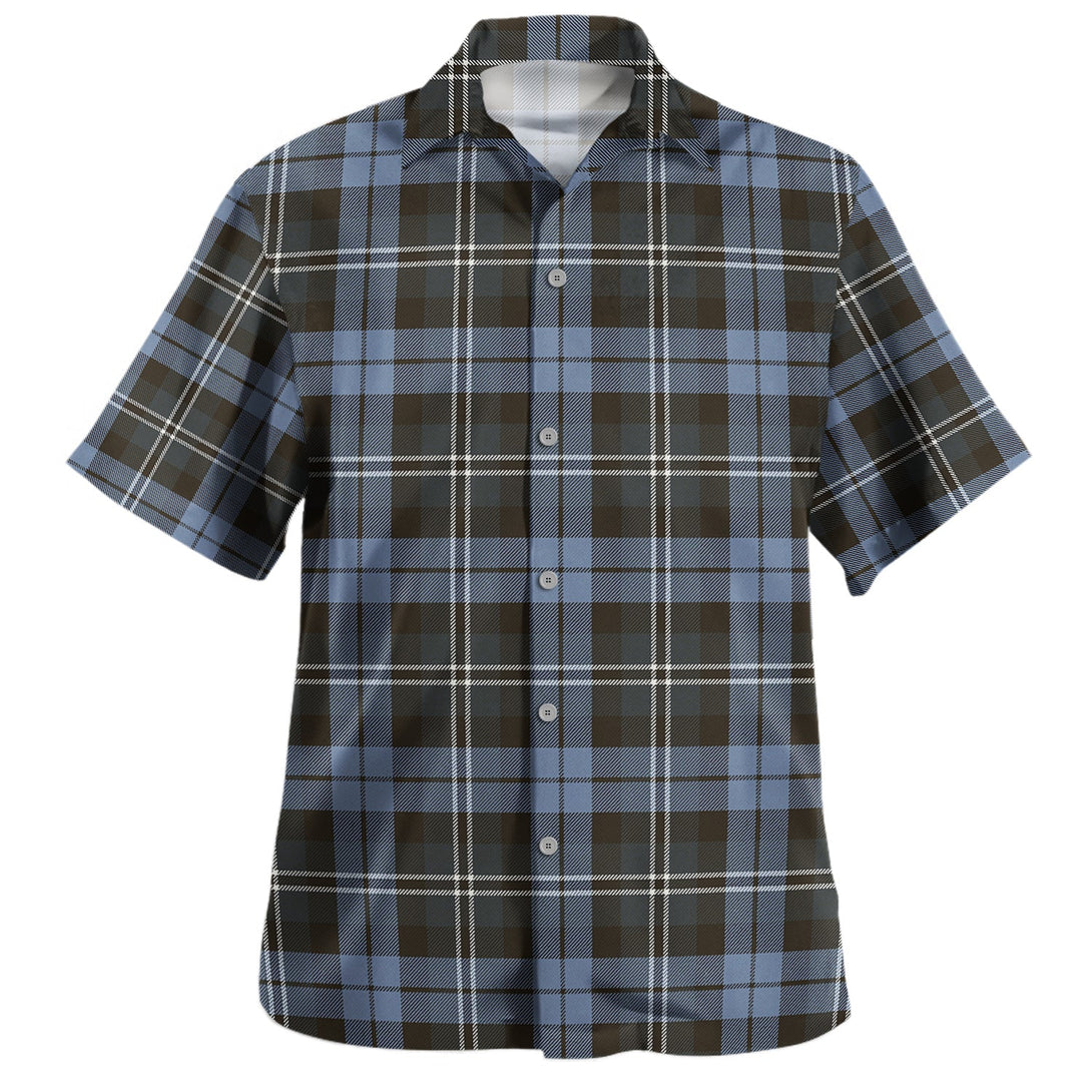 Melville Weathered Clan Badge Tartan Hawaiian Shirt