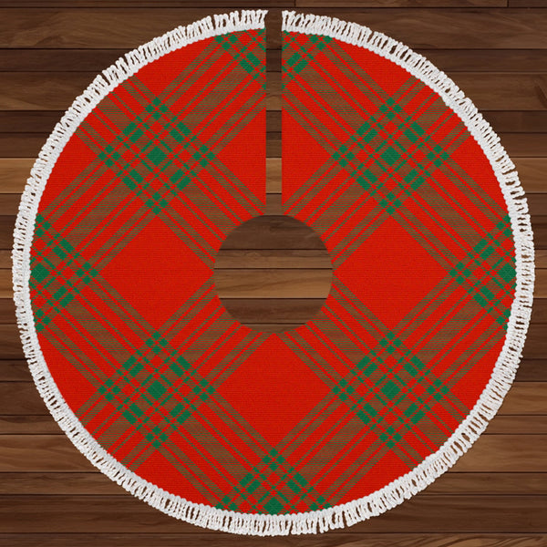 Menzies Ancient Clan Badge Tartan Christmas Tree Skirt