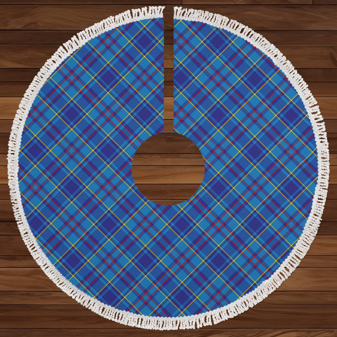 Mercer Modern Clan Badge Tartan Christmas Tree Skirt