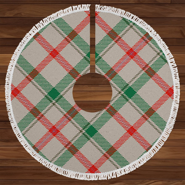 Miss MacDougal (Personal) (MacLeod Arisaid) Ancient Tartan Christmas Tree Skirt