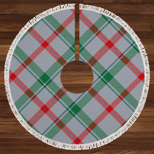 Miss MacDougal (Personal) (MacLeod Arisaid) Modern Tartan Christmas Tree Skirt