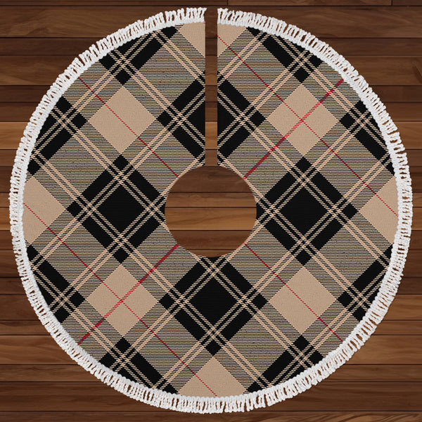 Moffat Weathered Clan Badge Tartan Christmas Tree Skirt