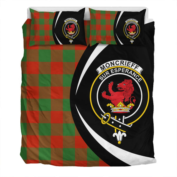 Moncrieffe Ancient Clan Badge Tartan Bedding Set Circle Style