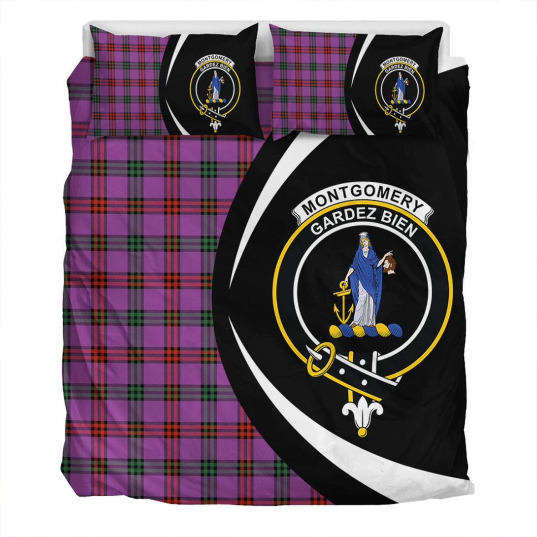 Montgomery Ancient Clan Badge Tartan Bedding Set Circle Style