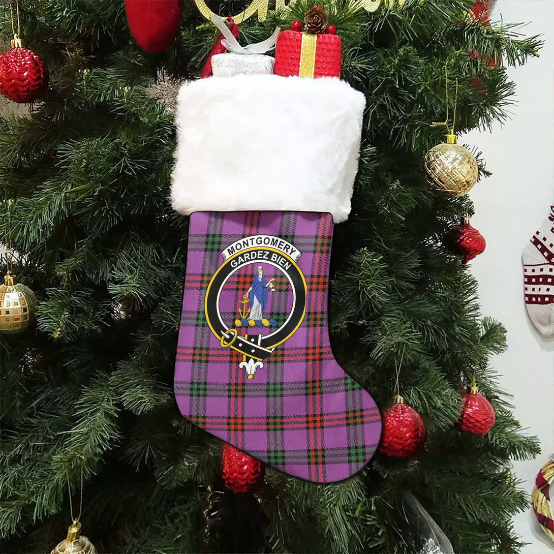 Montgomery Ancient Clan Badge Tartan Christmas Stocking