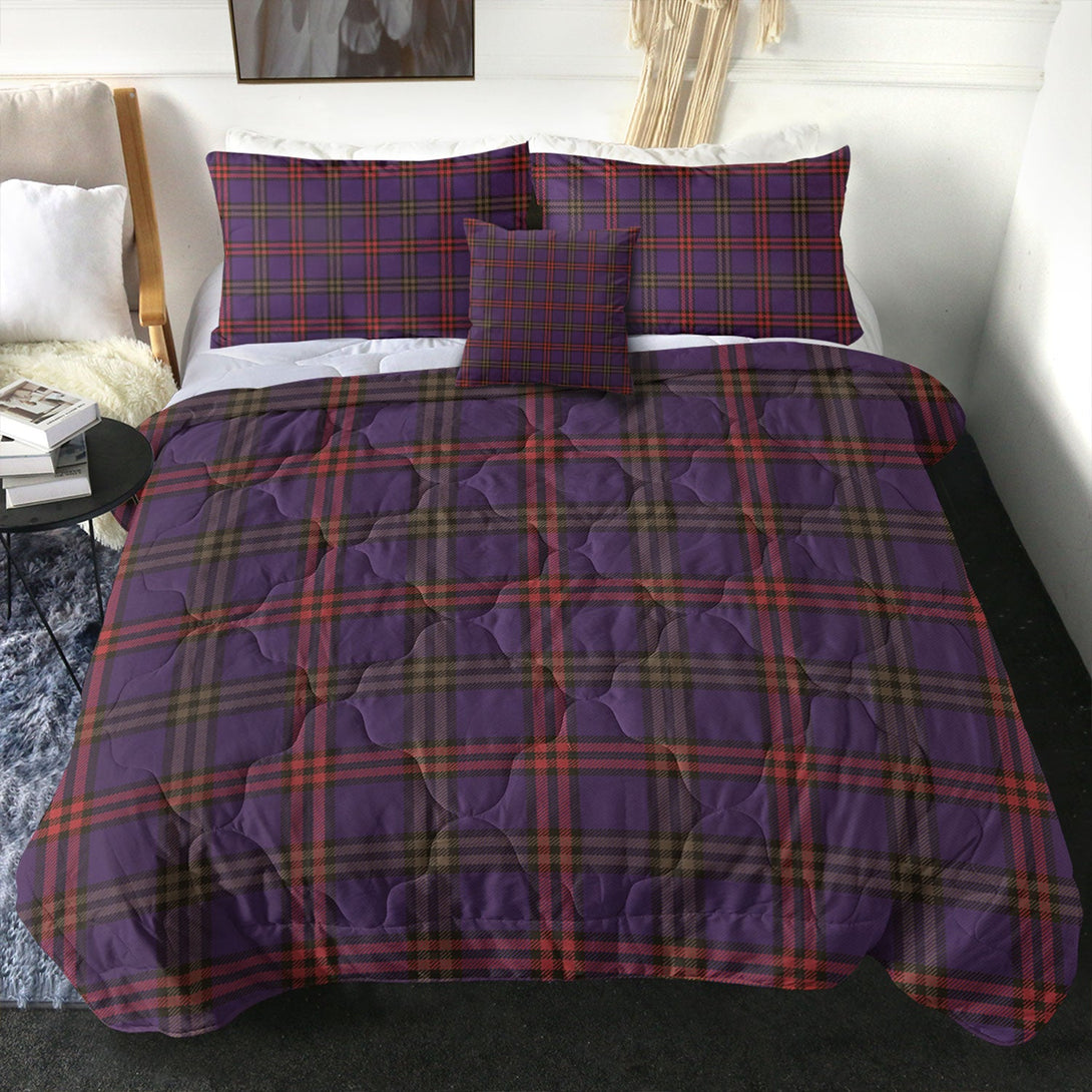 Montgomery Weathered Clan Badge Tartan Comforter