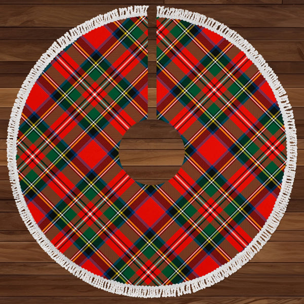 Monypenny Clan Badge Tartan Christmas Tree Skirt