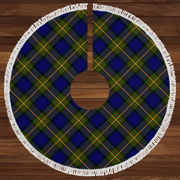 More (Muir) Clan Badge Tartan Christmas Tree Skirt