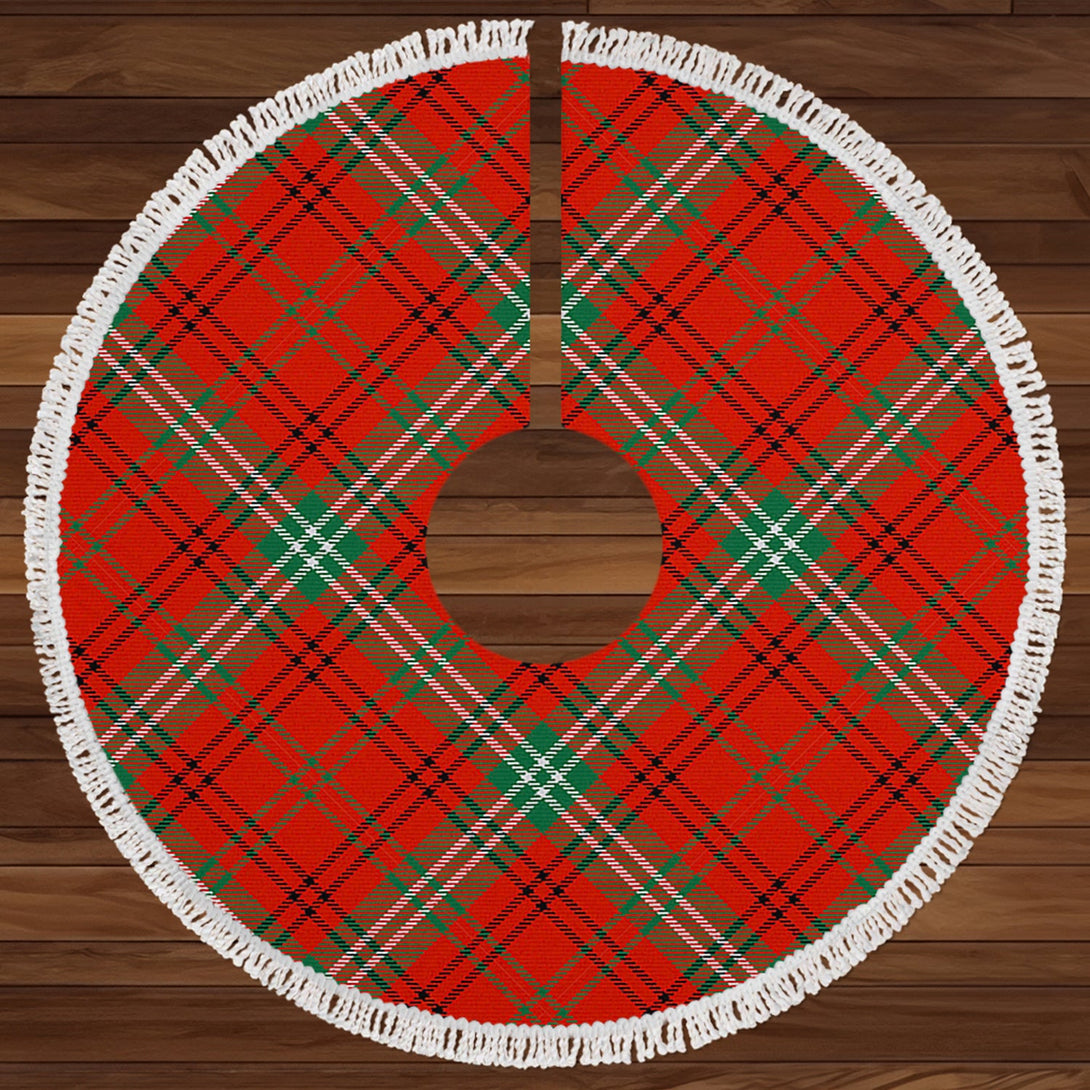 Morrison Ancient Clan Badge Tartan Christmas Tree Skirt