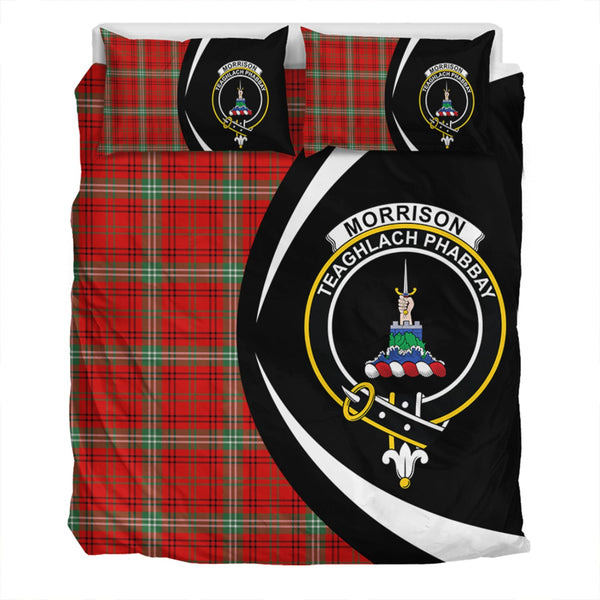 Morrison Modern Clan Badge Tartan Bedding Set Circle Style