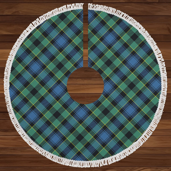 Mouat Clan Badge Tartan Christmas Tree Skirt