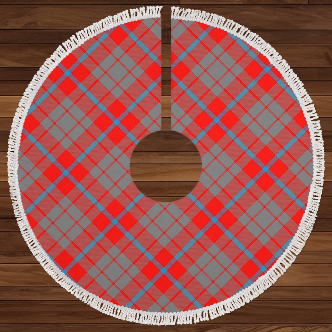 Moubray Clan Badge Tartan Christmas Tree Skirt