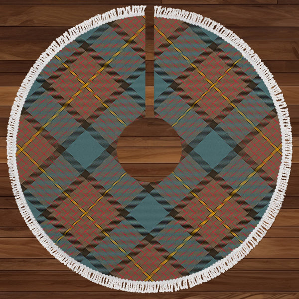 Muir Weathered Clan Badge Tartan Christmas Tree Skirt