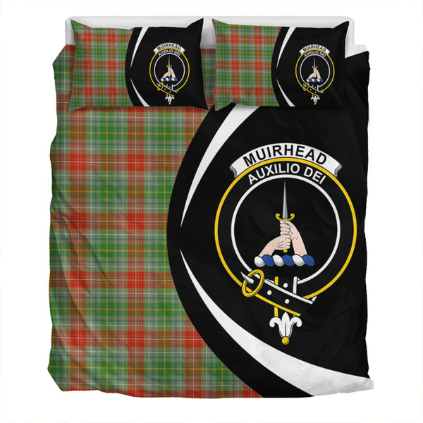 Muirhead Ancient Clan Badge Tartan Bedding Set Circle Style