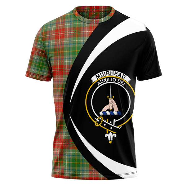 Muirhead Ancient Clan Badge Tartan T-Shirt Circle Style Personalized