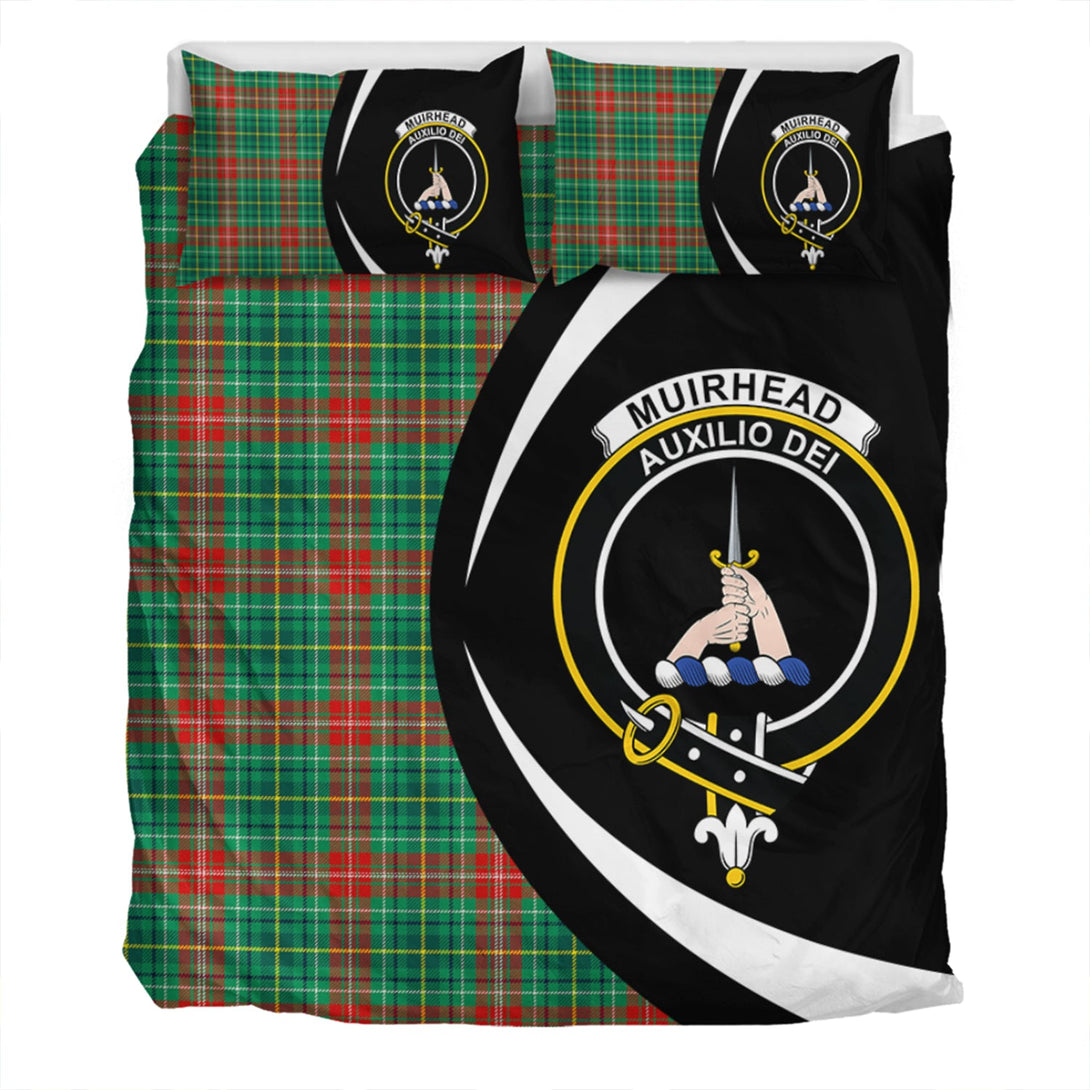 Muirhead Modern Clan Badge Tartan Bedding Set Circle Style