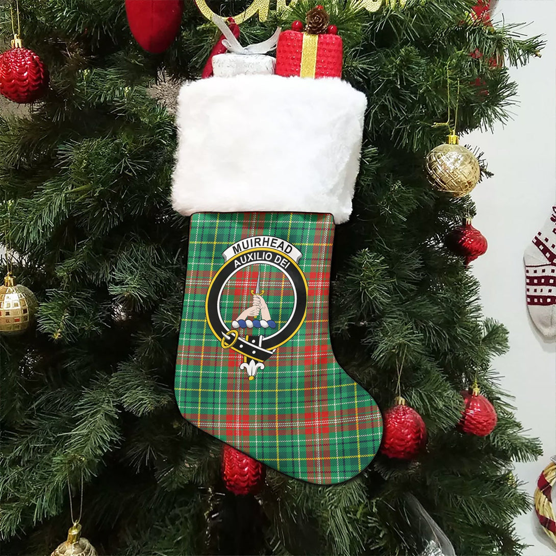 Muirhead Modern Clan Badge Tartan Christmas Stocking