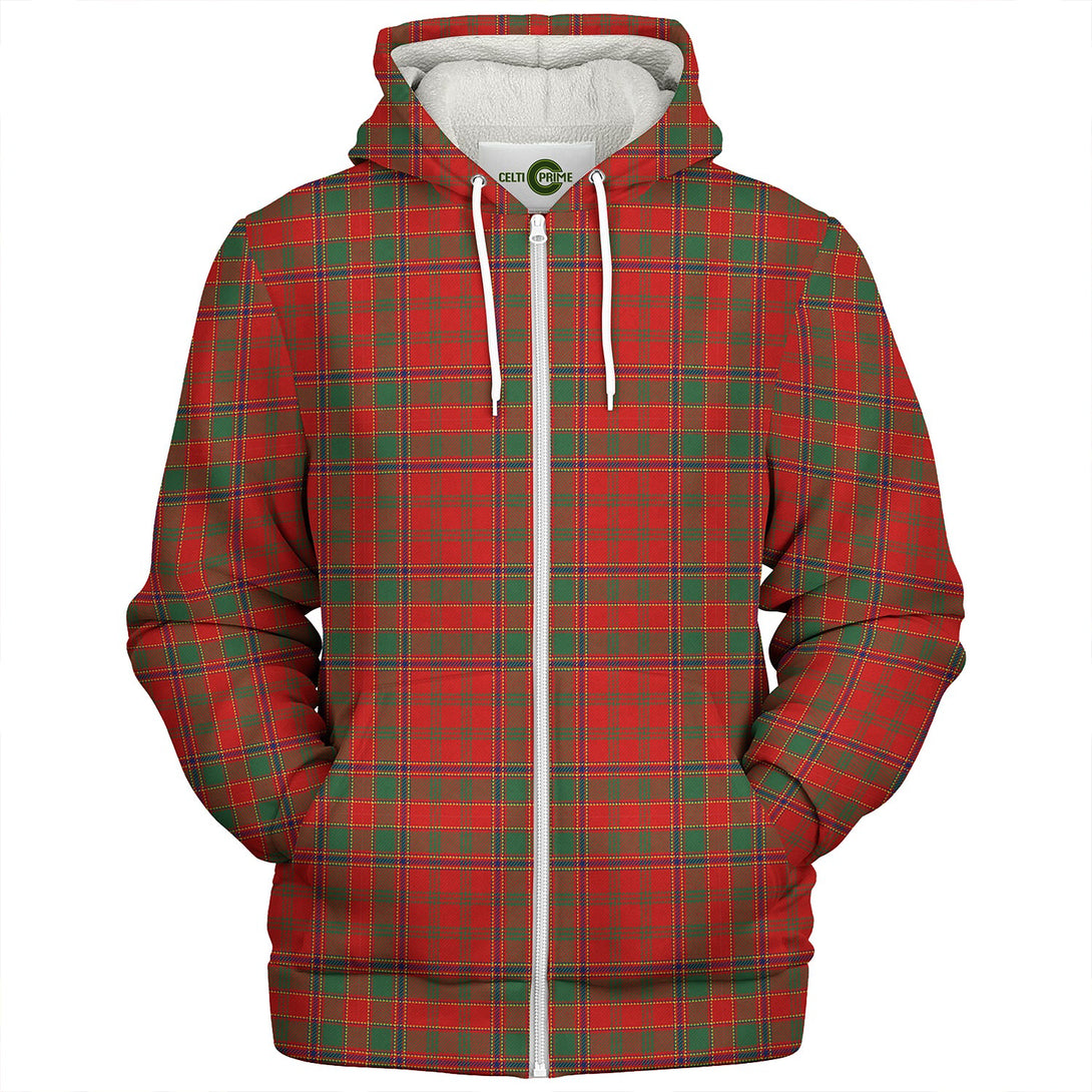 Munro (Logan) Modern Clan Badge Tartan Sherpa Hoodie