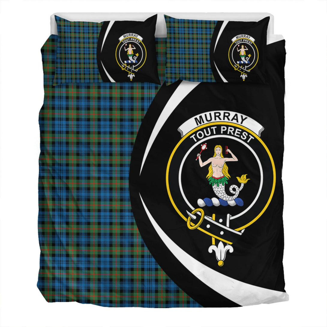 Murray Ancient Clan Badge Tartan Bedding Set Circle Style