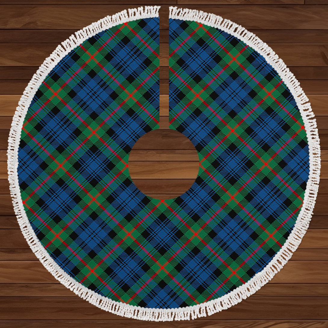 Murray Modern Clan Badge Tartan Christmas Tree Skirt