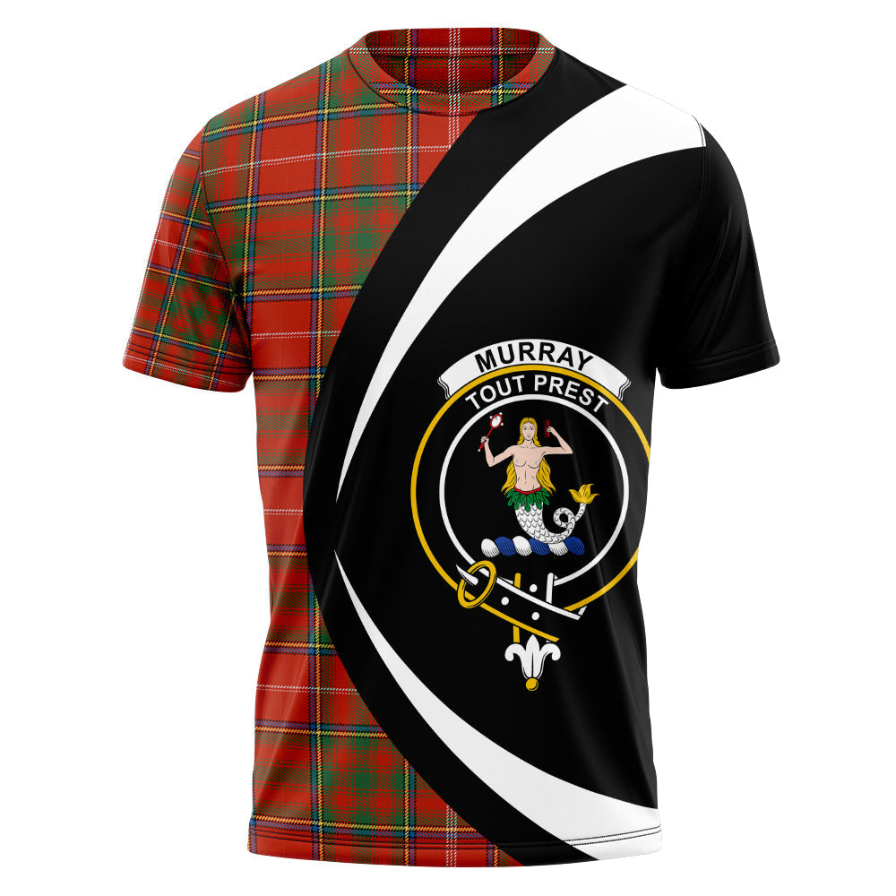 Murray Plaid Artifact Ancient Clan Badge Tartan T-Shirt Circle Style Personalized