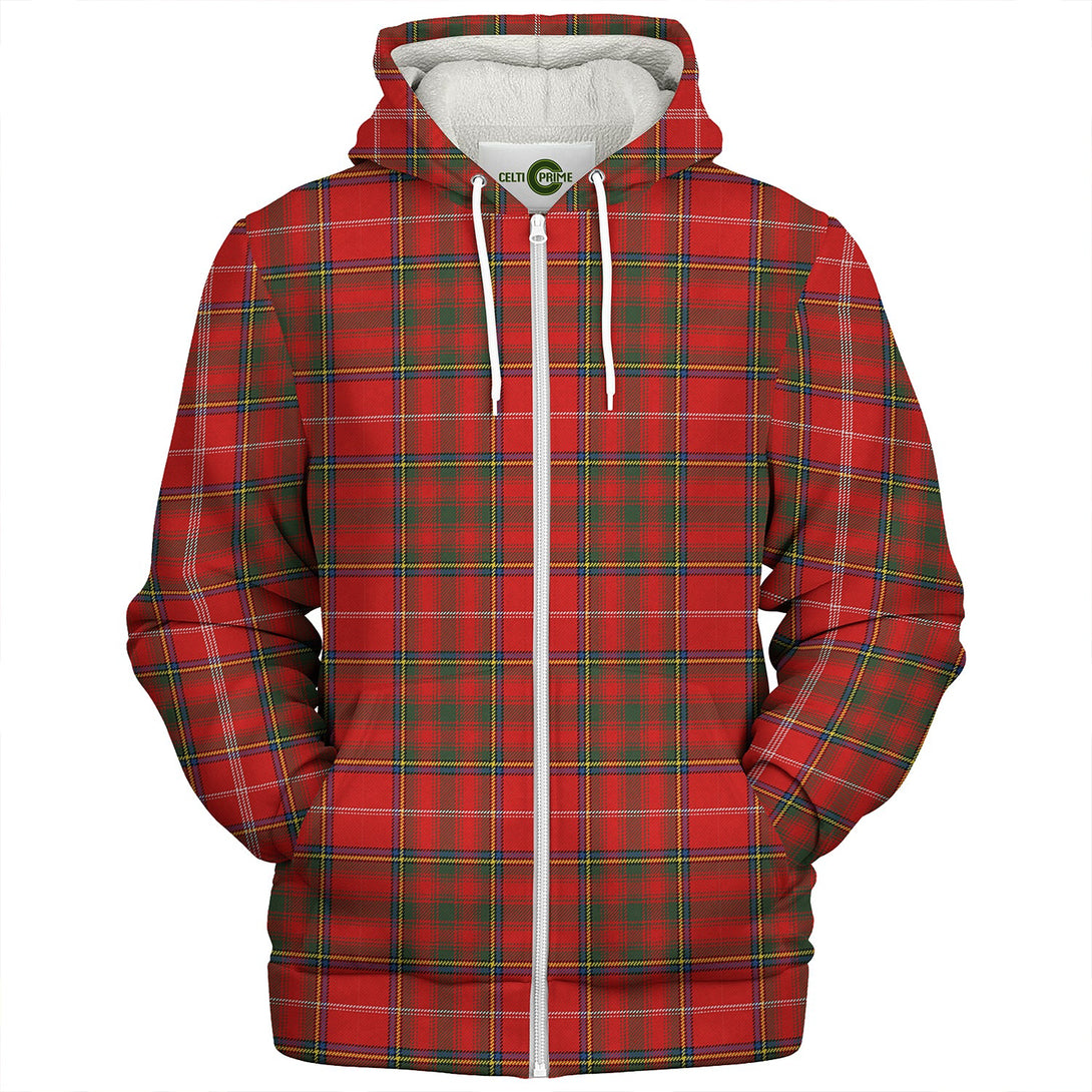 Murray Plaid Artifact Modern Clan Badge Tartan Sherpa Hoodie