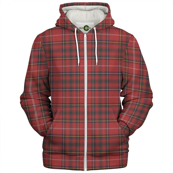 Murray Plaid Artifact Weathered Clan Badge Tartan Sherpa Hoodie