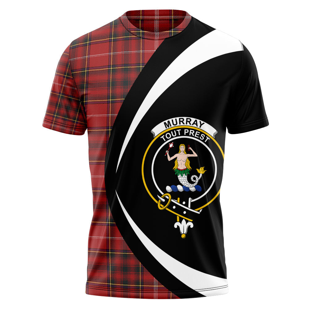 Murray Plaid Artifact Weathered Clan Badge Tartan T-Shirt Circle Style Personalized