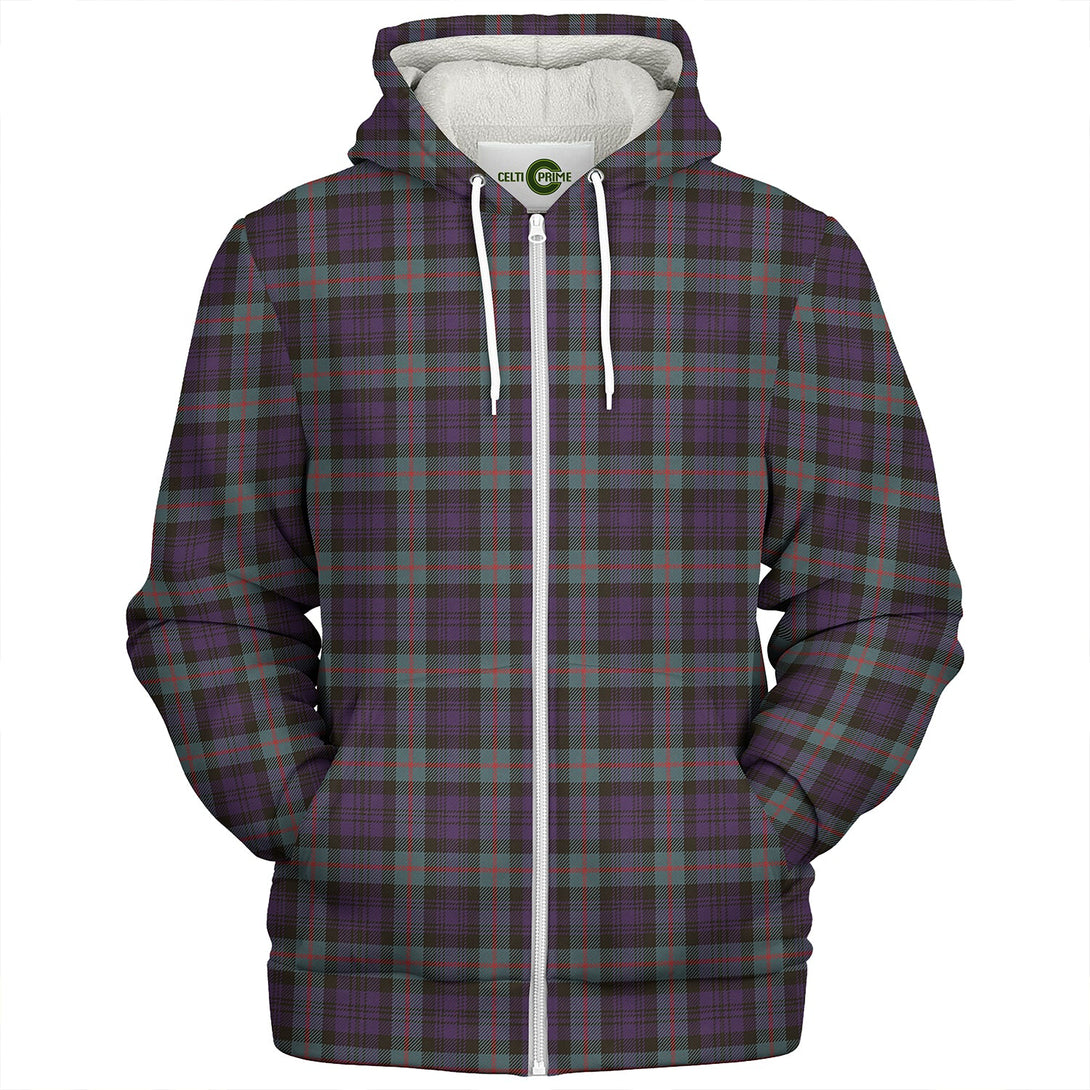 Murray Weathered Clan Badge Tartan Sherpa Hoodie