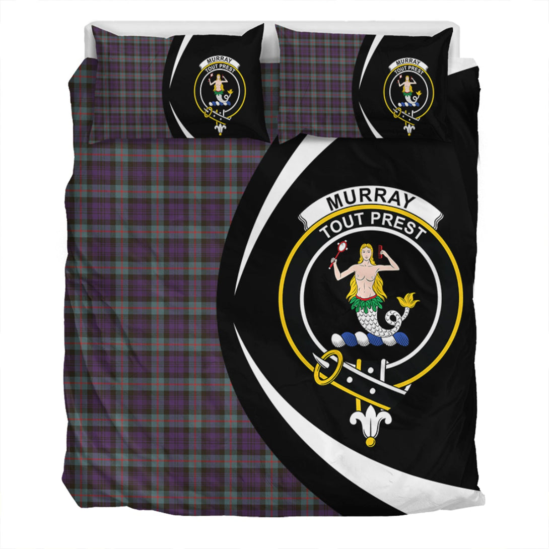 Murray Weathered Clan Badge Tartan Bedding Set Circle Style