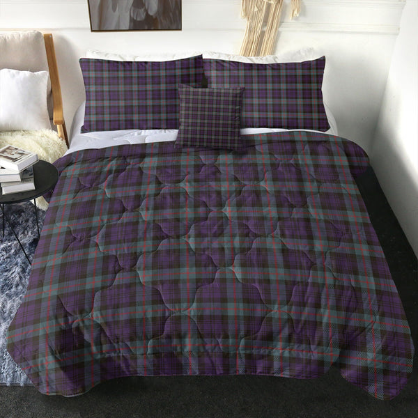 Murray Weathered Clan Badge Tartan Comforter