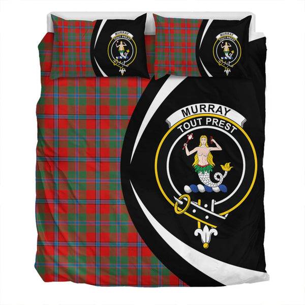 Murray of Abercairney Modern Clan Badge Tartan Bedding Set Circle Style