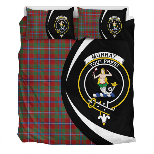 Murray of Abercairney Portrait (Murray of Abercairney; Portrait) Modern Clan Badge Tartan Bedding Set Circle Style