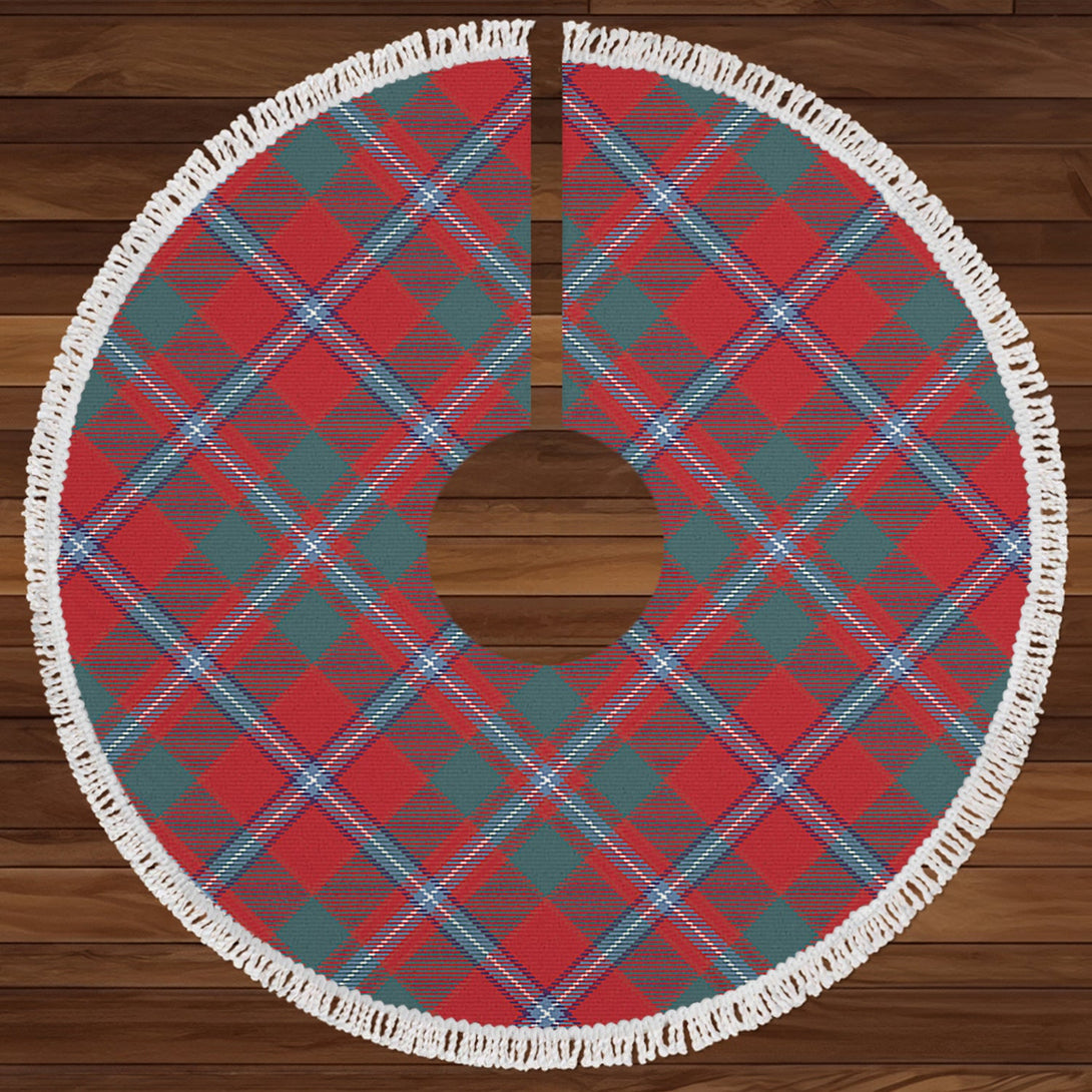 Murray of Abercairney Portrait (Murray of Abercairney; Portrait) Weathered Clan Badge Tartan Christmas Tree Skirt