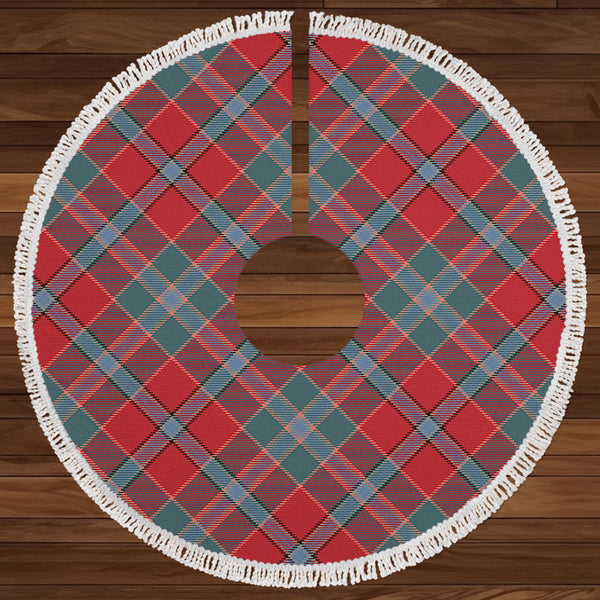 Murray of Abercairney Weathered Clan Badge Tartan Christmas Tree Skirt