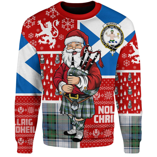 Murray of Atholl Dress (Murray Dress) Ancient Clan Badge Tartan Sweatshirt Scotland Christmas Santa