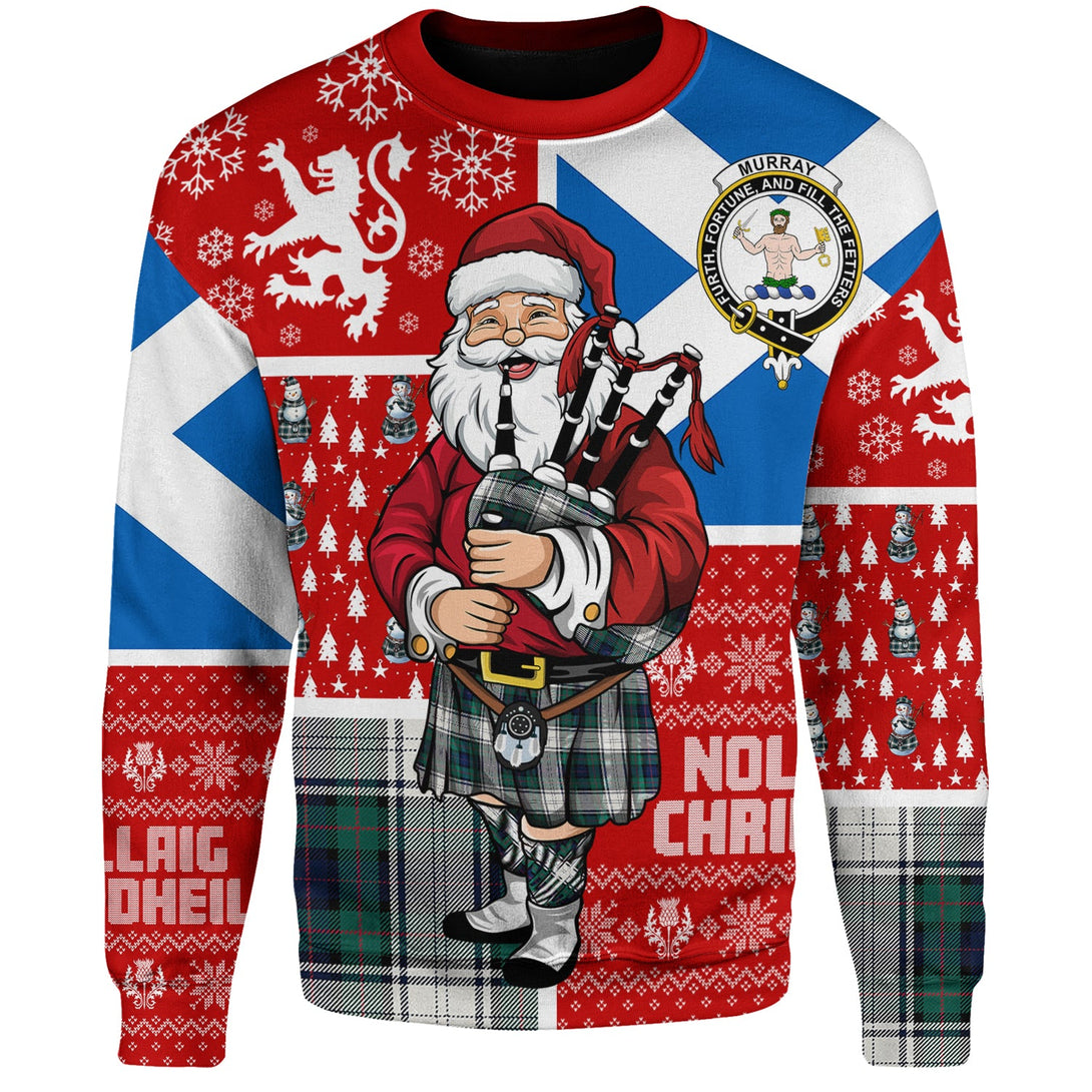 Murray of Atholl Dress (Murray Dress) Modern Clan Badge Tartan Sweatshirt Scotland Christmas Santa