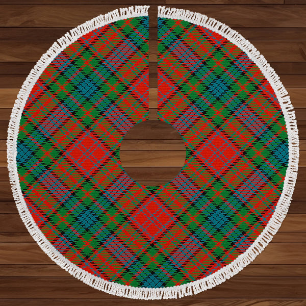 Murray of Atholl Red Dress (Murray of Atholl; Red Dress) Ancient Clan Badge Tartan Christmas Tree Skirt