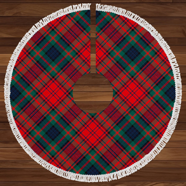 Murray of Atholl Red Dress (Murray of Atholl; Red Dress) Modern Clan Badge Tartan Christmas Tree Skirt