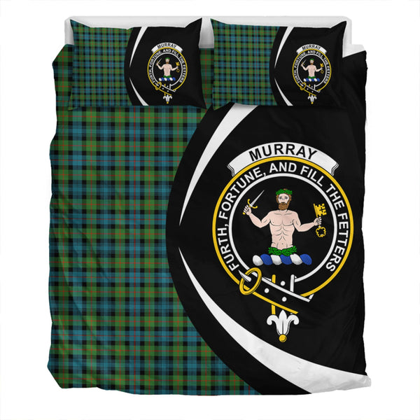 Murray of Atholl (Murray) Ancient Clan Badge Tartan Bedding Set Circle Style