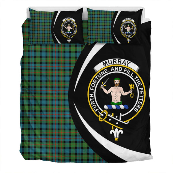 Murray of Atholl variation (Murray of Atholl; variation) Ancient Clan Badge Tartan Bedding Set Circle Style