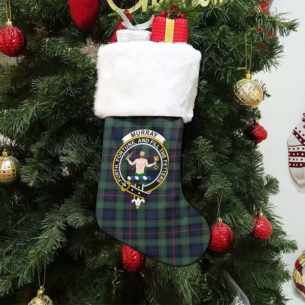 Murray of Atholl variation (Murray of Atholl; variation) Modern Clan Badge Tartan Christmas Stocking