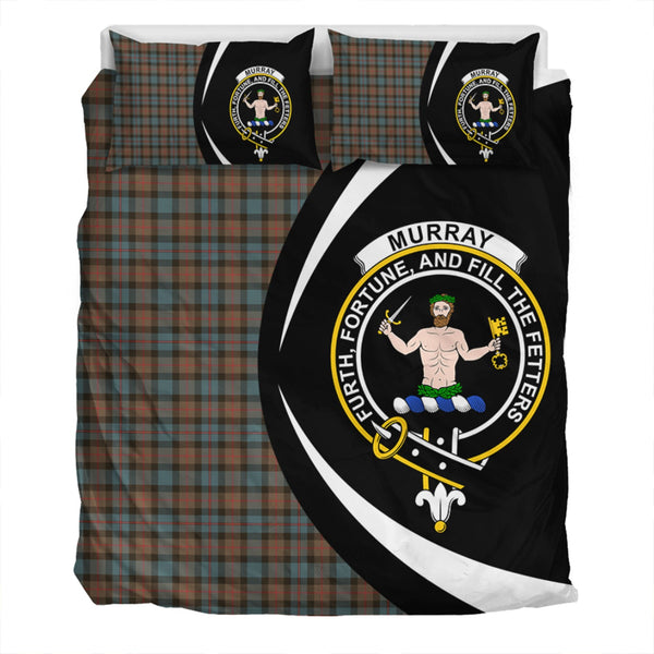 Murray of Atholl variation (Murray of Atholl; variation) Weathered Clan Badge Tartan Bedding Set Circle Style