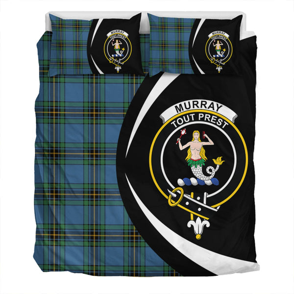 Murray of Elibank Ancient Clan Badge Tartan Bedding Set Circle Style