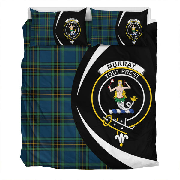 Murray of Elibank Modern Clan Badge Tartan Bedding Set Circle Style