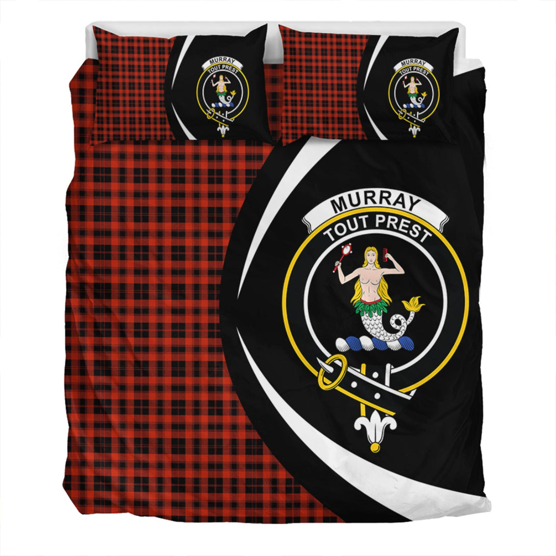 Murray of Ochtertyre Ancient Clan Badge Tartan Bedding Set Circle Style