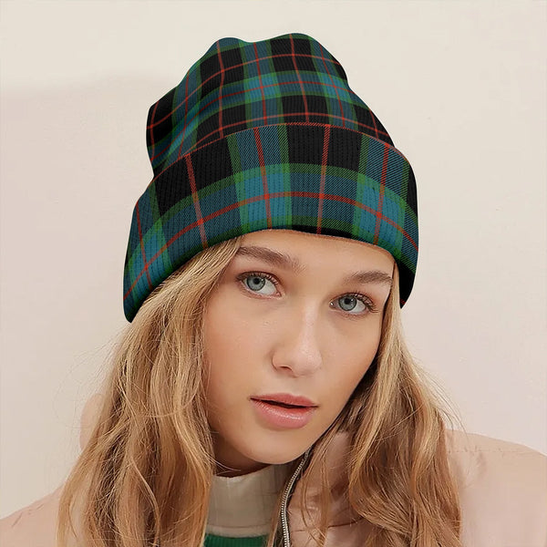 Nairn Ancient Clan Badge Tartan Knitted Beanie