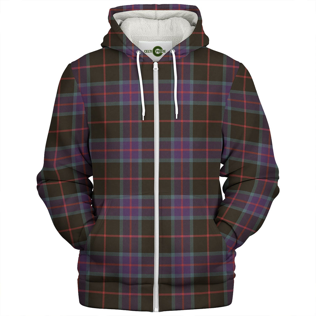 Nairn Weathered Clan Badge Tartan Sherpa Hoodie