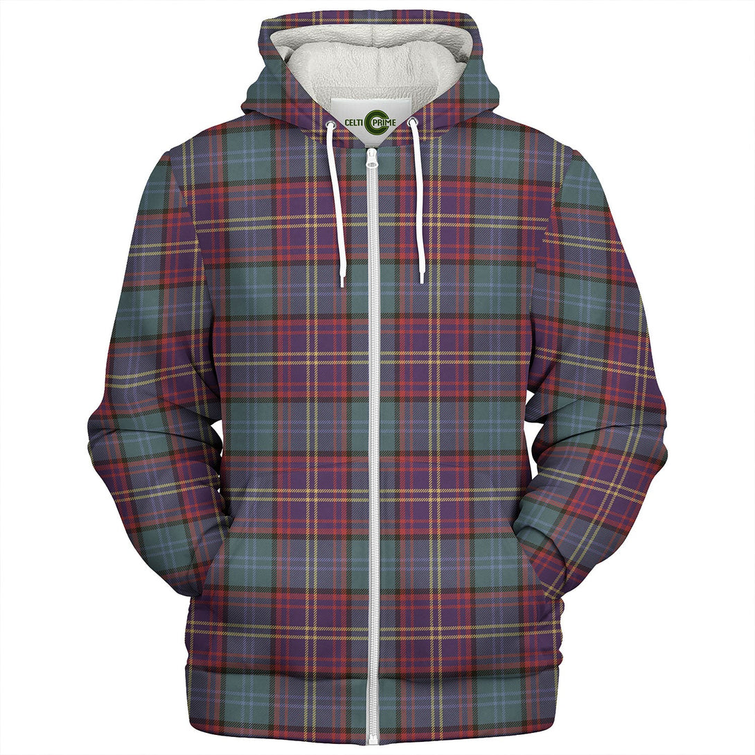 Nance Weathered Tartan Sherpa Hoodie