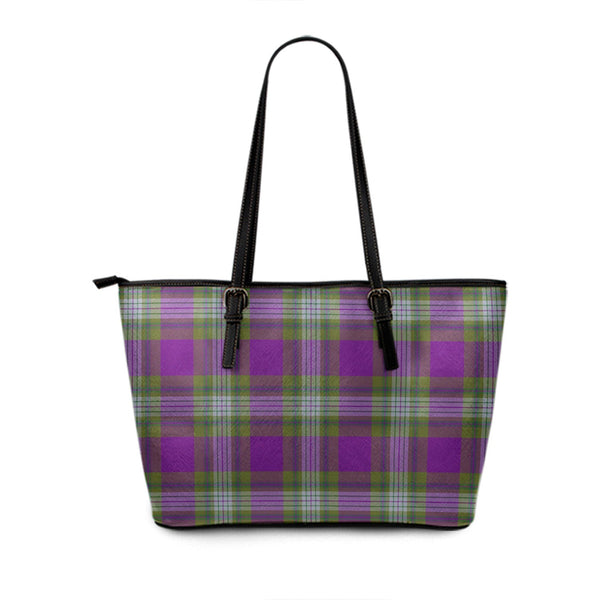 Nance 2 Modern Tartan Leather Tote Bag